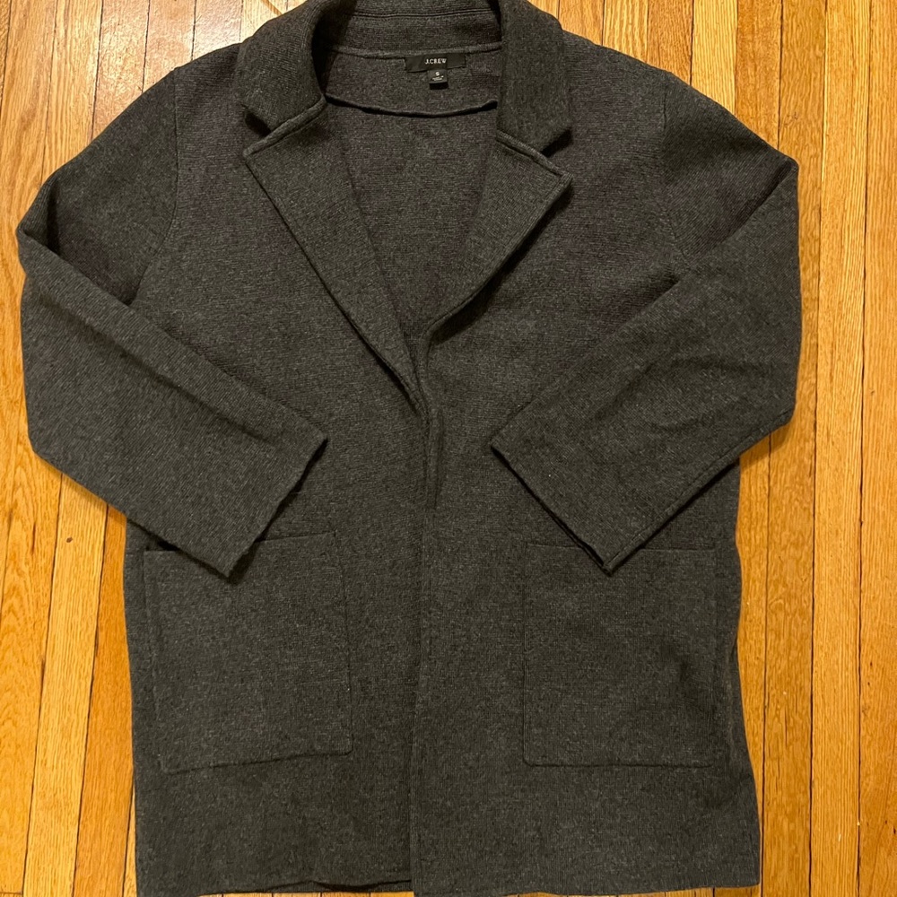 Jcrew Sophie open-front sweater-blazer